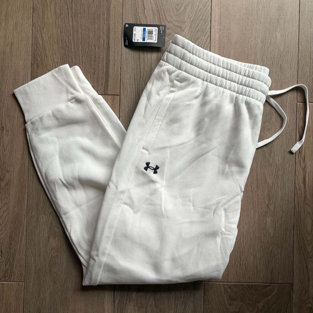 Under Armour Women's UA Rival Fleece Jogger White Size XL